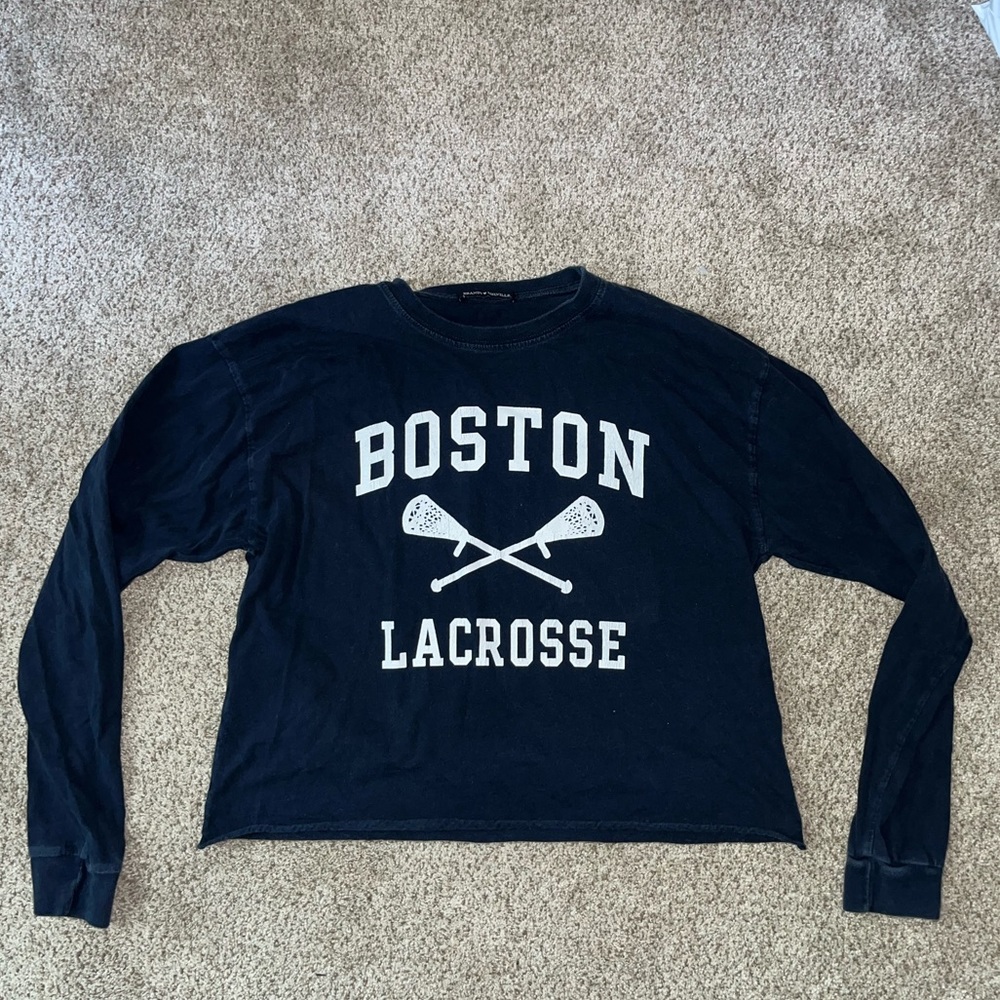 BOSTON LACROSSE long sleeve tee